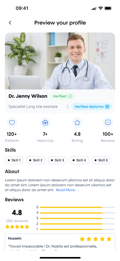 Profil professionnel